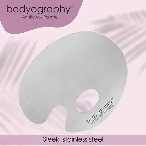 Vista 6 de Bodyography - Paleta de mezcla de artistas de acero inoxidable para mujer, 1 paleta