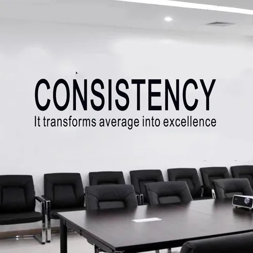 Vista 5 de SEATUNE Calcomanías de pared con citas inspiradoras de oficina, calcomanías de pared motivacionales positivas para trabajo en equipo, decoración