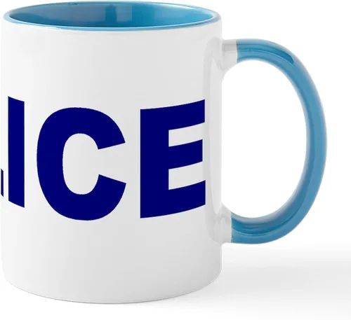 Vista 38 de CafePress Taza de café de cerámica de 11 oz (11.0 fl oz) de Police Mom