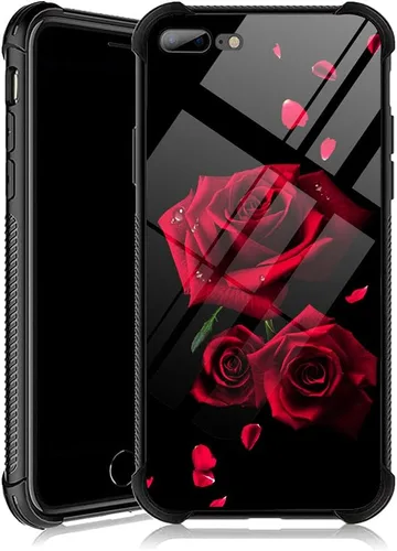 Vista 48 de Funda compatible con iPhone 8, a prueba de golpes, antiarañazos, bandera de ciervos de cola blanca de grano de madera estadounidense