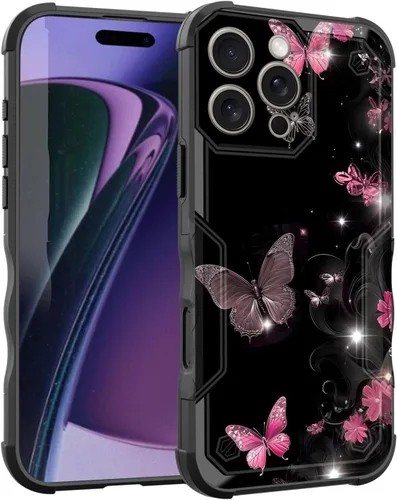 Vista 112 de Funda para iPhone Air, [doble capa] [protección contra caídas de grado militar de 10 pies] Funda resistente a prueba de golpes para iPhone Air