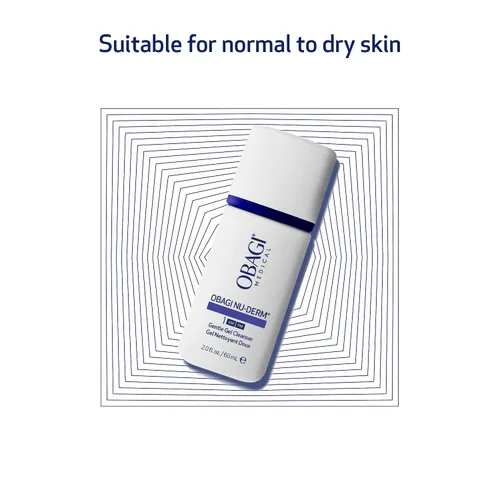 Vista 5 de Obagi Nu-Derm - Limpiador facial suave para piel normal a seca, limpiador facial diario que elimina suavemente la suciedad, el aceite, el maquillaje