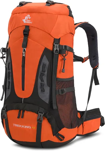 Vista 11 de Bseash Mochila de 60 l para senderismo y camping con cubierta para la lluvia, mochila impermeable de gran capacidad para deportes al aire libre