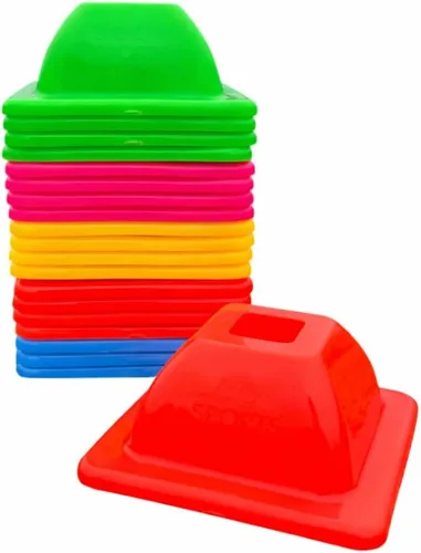 Vista 15 de LVL10 Pro - Conos de entrenamiento – Mini conos de fútbol de 2 pulgadas para entrenamiento deportivo – para ejercicios de baloncesto, fútbol