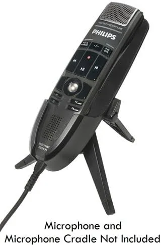 Vista 9 de ECS Soporte de repuesto para micrófono de dictado compatible con SpeechMike Premium y Premium Touch Mic