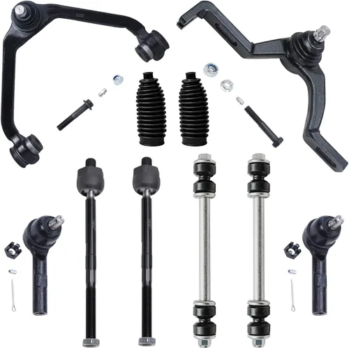 Vista 197 de Detroit Axle - Kit de suspensión delantera de 10 piezas para Chevrolet Trailblazer GMC Envoy 2004-2007 2005 2006 Soportes de brazo de control