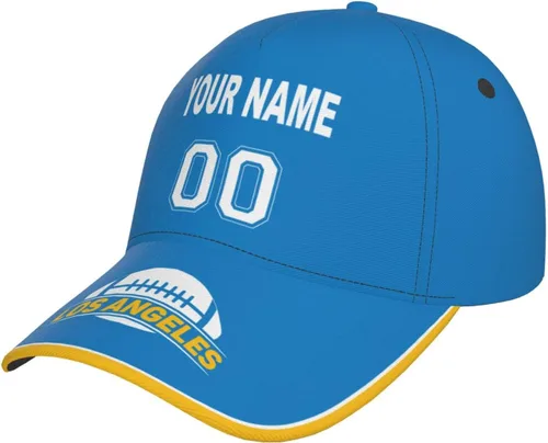 Vista 14 de Gorra personalizada con cualquier nombre y número ajustable, regalo personalizado para papá, hombres, mujeres, jóvenes, fanáticos de los deportes