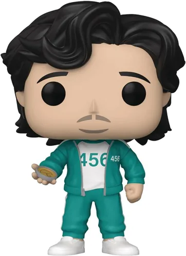 Vista 2 de POP [Squid] Game - Player 456: Seong Gi-hun Funko Pop! Figura de vinilo (incluye funda protectora compatible con POP Box), multicolor, 3.75 pulgadas