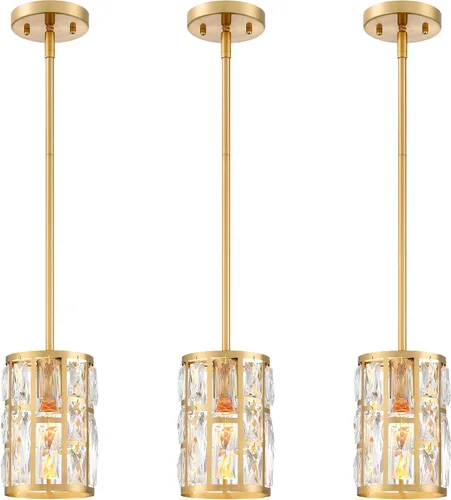 Vista 21 de MEXO Lámpara colgante de cristal moderna de 2 piezas con acabado mate negro, iluminación colgante, candelabro de cristal para sala de estar, cocina