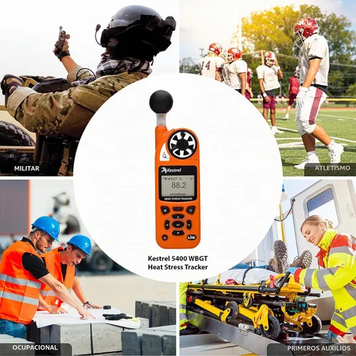 Vista 4 de Kestrel 5400 WBGT Heat Stress Tracker Pro