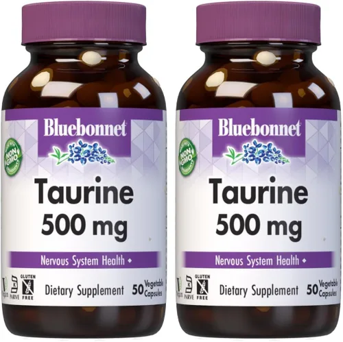 Vista 4 de Bluebonnet Taurina 500 mg Cápsulas de vitaminas, 50
