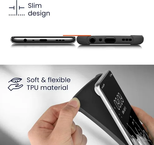 Vista 5 de kwmobile Funda compatible con Apple iPhone SE (2022) / iPhone SE (2020) / iPhone 8 / iPhone 7 - Funda de TPU suave con protección para cámara