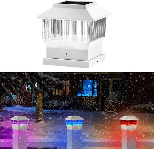 Vista 19 de 50 Lumen Luces Solares para Postes, 3 Modos Luces para Deck al Aire Libre, Valla, Tapa de Poste - 4x4 3.5x3.5 4.5x4.5 o 5.5x5.5, Luces LED