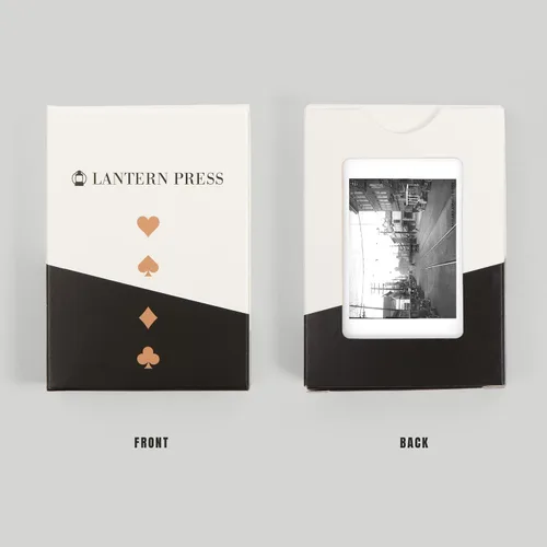 Vista 8 de Lantern Press Ballard Avenue in Seattle, WA Photograph, 52 Playing Cards for Adults, Poker Size Card Deck
