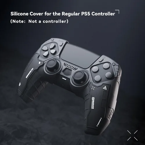 Vista 2 de GeekShare G.S.TAC Tactical PS5 Controller Skin Set, Anti-Slip Silicone Protective Cover Skin Case for PS5 Wireless Controller with 2 Thumb Grip Caps