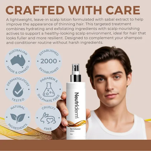 Vista 4 de Loción para reforzador el cabello, de Neutriderm, 8.45 onzas líquidas