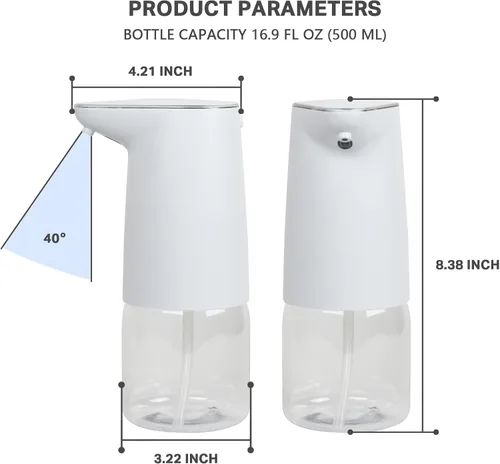 Vista 6 de Dispensador de agua para botella de 5 galones, bomba fuerte y múltiples opciones de dispensador, carga USB