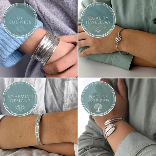 Vista 6 de 81stgeneration Pulsera de plata de ley 925 con piedras preciosas verdes para mujer, extensor de 15,5 + 1.0 in, pulsera de cuentas de malaquita