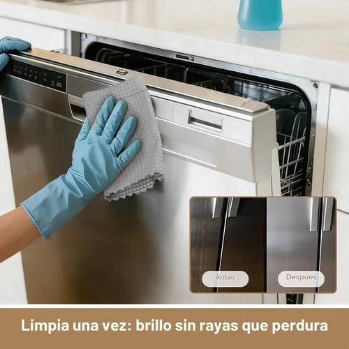 Vista 3 de AIDEA Paño de limpieza de vidrio de microfibra, 12 unidades, paño de limpieza mágico gris 11 × 11 pulgadas