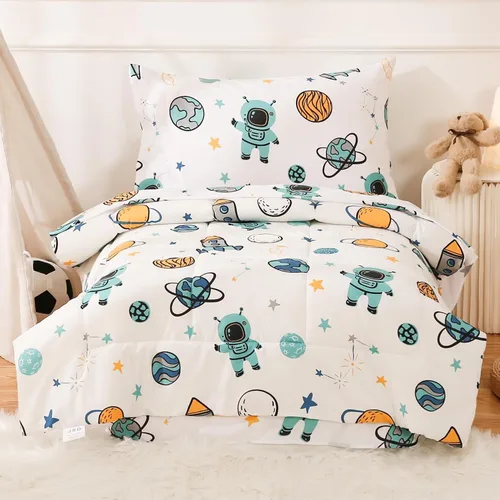 Vista 13 de JSD Juego de ropa de cama infantil de avión