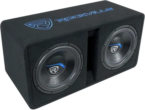 Vista 22 de Rockville DV8K52 - Subwoofers dobles de 8 pulgadas K5 1600 W para automóvil, carcasa ventilada, 2 ohmios