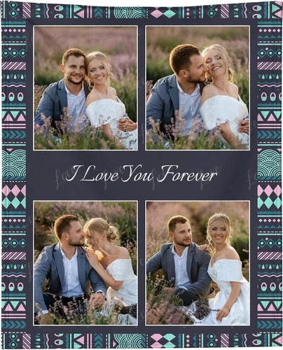 Vista 12 de Manta personalizada con foto, manta personalizada con imagen para regalos de pareja, mantas de franela personalizadas para adultos, niños