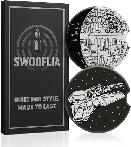 Vista 9 de Swooflia Posavasos para automóvil para hombres - Anatomía de un atril de cerámica para portavasos de automóvil, alfombrilla absorbente genial
