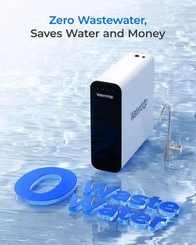 Vista 9 de Sistema de filtro de agua para debajo del fregadero Waterdrop TSU 0,01 μm, 3 etapas de alta capacidad para eliminar el 99,99 % de contaminantes más