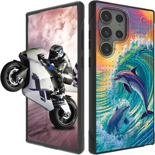 Vista 10 de Funda protectora resistente de doble capa para Samsung A14 5G (parte trasera con textura antideslizante), TPU suave a prueba de golpes, para Samsung