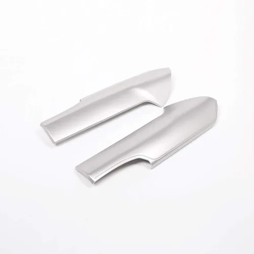 Vista 6 de YIWANG ABS Chrome Car Center Console Decoración Panel Cubierta Trim 2PS para Land Cruiser Prado FJ150 150 2014-2019 Auto Accesorios (Plata)