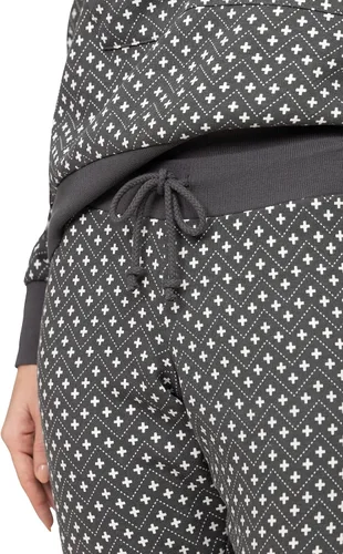 Vista 4 de PajamaGram Conjuntos de pijama para mujer, pijama de invierno para mujer, cuello redondo de oveja