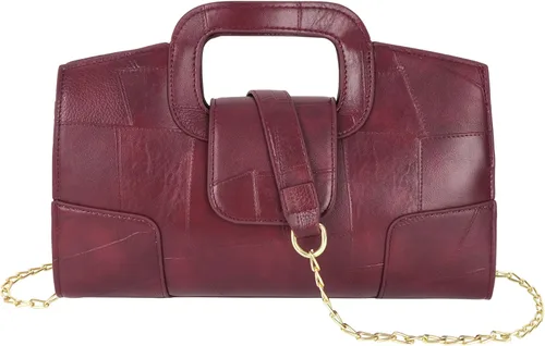 Vista 8 de Bolso de mano para mujer, estilo vintage, con solapa, bolso de mano de noche