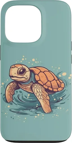Vista 10 de Funda para iPhone SE (2020) / 7 / 8 Cute Kawaii Sea Turtle in the Ocean