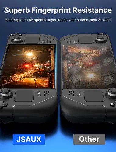 Vista 9 de JSAUX PC0104 ModCase para Steam Deck + 2 protectores de pantalla de Steam Deck