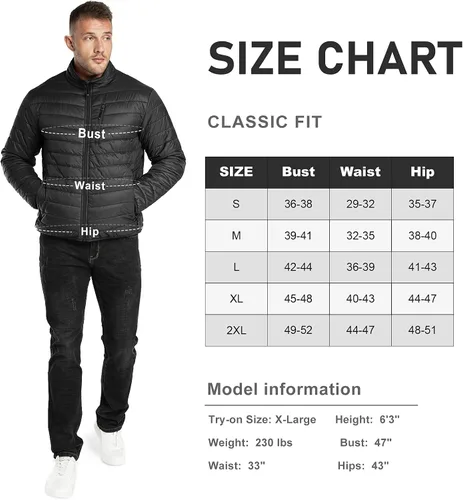 Vista 7 de 33,000ft Chaqueta acolchada ligera y plegable para hombre