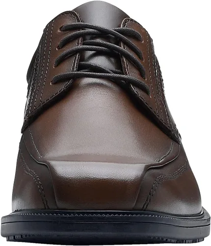 Vista 3 de Shoes for Crews Dress Shoes for Men, Mens Oxfords, Zapatos De Vestir para Hombre, Slip Resistant, Safety, Brown or Black