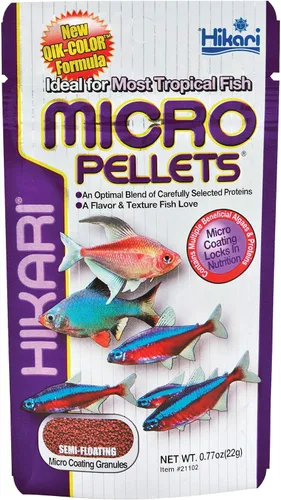 Vista 6 de Hikari Alimento para Peces Tropical de Micro Pellets Semi-Flotantes, 0.77 Oz (22g) Paquete de 2