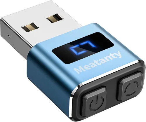 Vista 9 de Meatanty Agitador de Ratón Metálico Pequeño, Movedor de Mouse USB Indetectable, Agitador Automático con Modo Separado y Botones