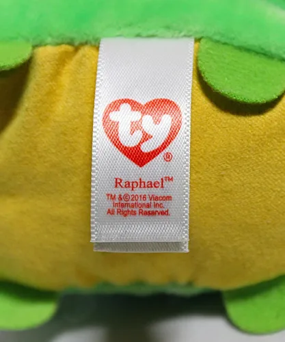 Vista 6 de TY Teeny Animal de peluche Tortuga Ninja Raphael Small 4" Plush Toy