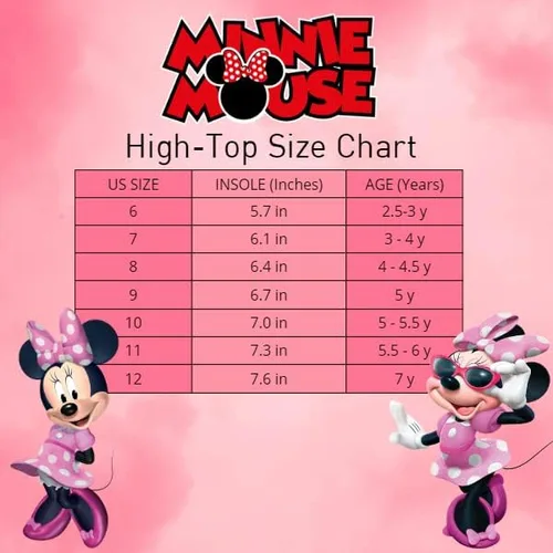 Vista 7 de Minnie Mouse Frozen Encanto - Tenis casuales de lona para niños y niñas Anna Elsa Maribel (tallas 6-12 para niños pequeños - niño pequeño)