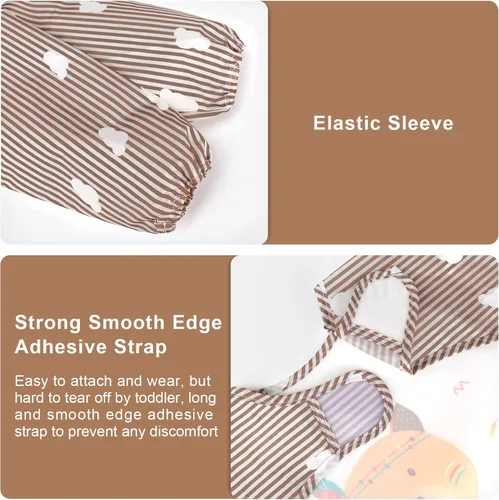 Vista 3 de Accmor Long Sleeve Baby Bibs, Waterproof Sleeved Bibs Smock for Toddler Baby Girls Boys Eating Feeding
