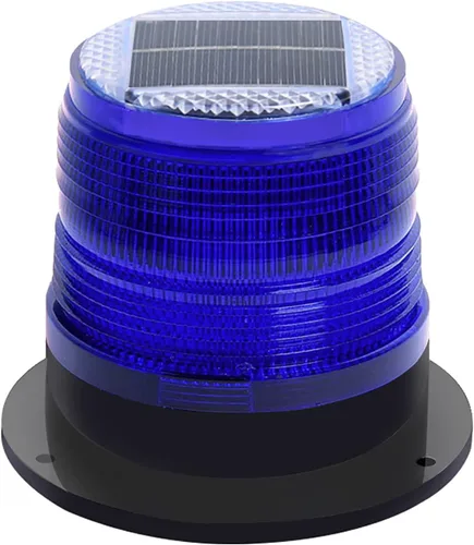 Vista 16 de Luz Estroboscópica Solar de Advertencia de Seguridad Intermitente/Luz Estroboscópica de Techo, con Base Magnética Fuerte Impermeable para 4 piezas