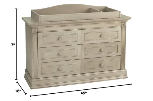 Vista 2 de Baby Cache Decoración de mesa de cambio de madera natural Colección Montana Madera flotante