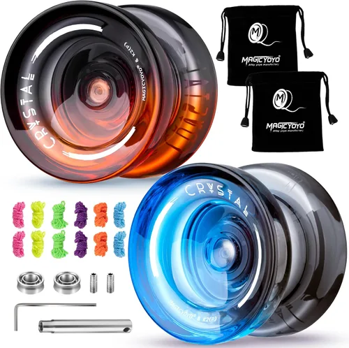Vista 10 de MAGICYOYO K2 Responsive Yoyos para niños de 8 a 12 años, paquete de yoyo profesional de doble función con función de giro de dedo, yoyo profesional
