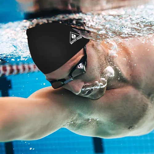 Vista 3 de Water Gear Synthetic Fiber Swim Cap - Comfortable and Durable Swimming Cap - Keeps Short or Long Hair Dry