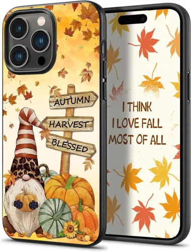 Vista 11 de Happy Fall Gnomo Otoño Hojas Calabaza Gnomo Otoño Gnomo Funda Teléfono para iPhone 16 15 14 13 12 11 Pro Max Galaxy S25 S24 S23 S22 S21 S20 FE A16