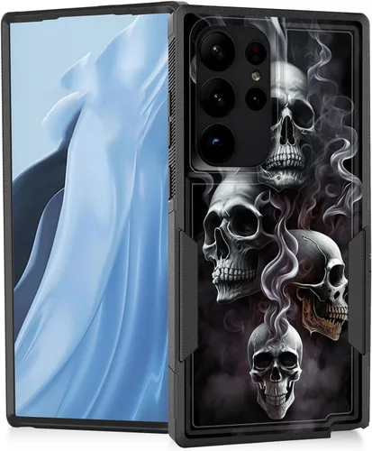 Vista 202 de Funda para Galaxy A14 5G, resistente de doble capa híbrida de policarbonato duro, goma suave, a prueba de golpes, funda protectora resistente