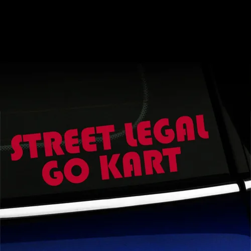 Vista 21 de Street Legal Go Kart - Calcomanía de vinilo para Mini Cooper, color a elegir - [azul azul]