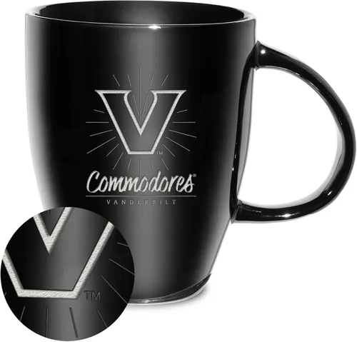 Vista 13 de Rico Industries - Taza de lustre cerámico con grabado láser de la NCAA de 18oz - Café-Té