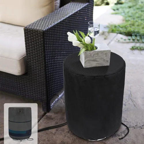 Vista 7 de Stanbroil Funda para tanque de propano con mesa lateral estable para cilindro de tanque estándar de 20 libras, funda para cilindro de gas